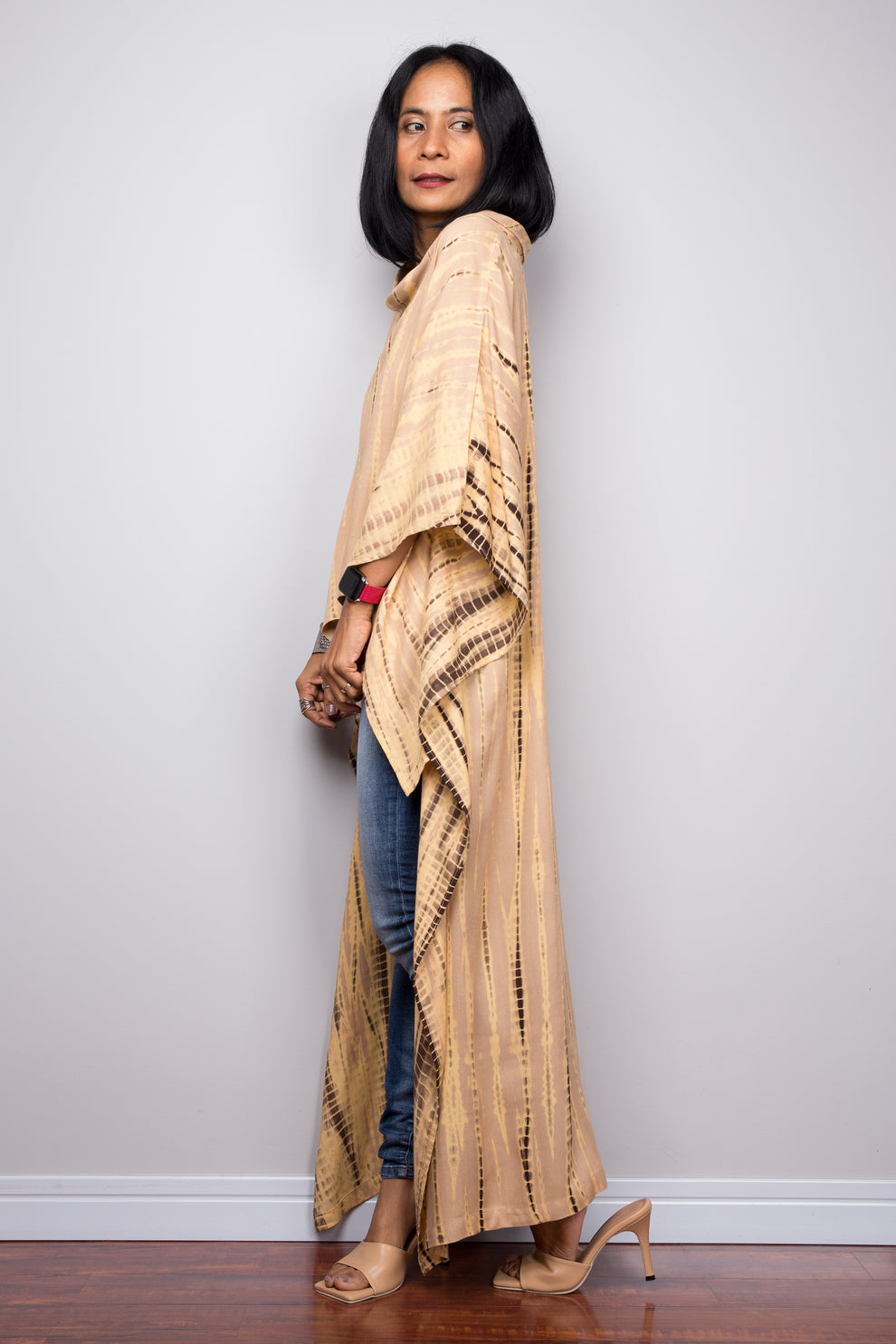 Kaftan TieDye Top with Solid Pants