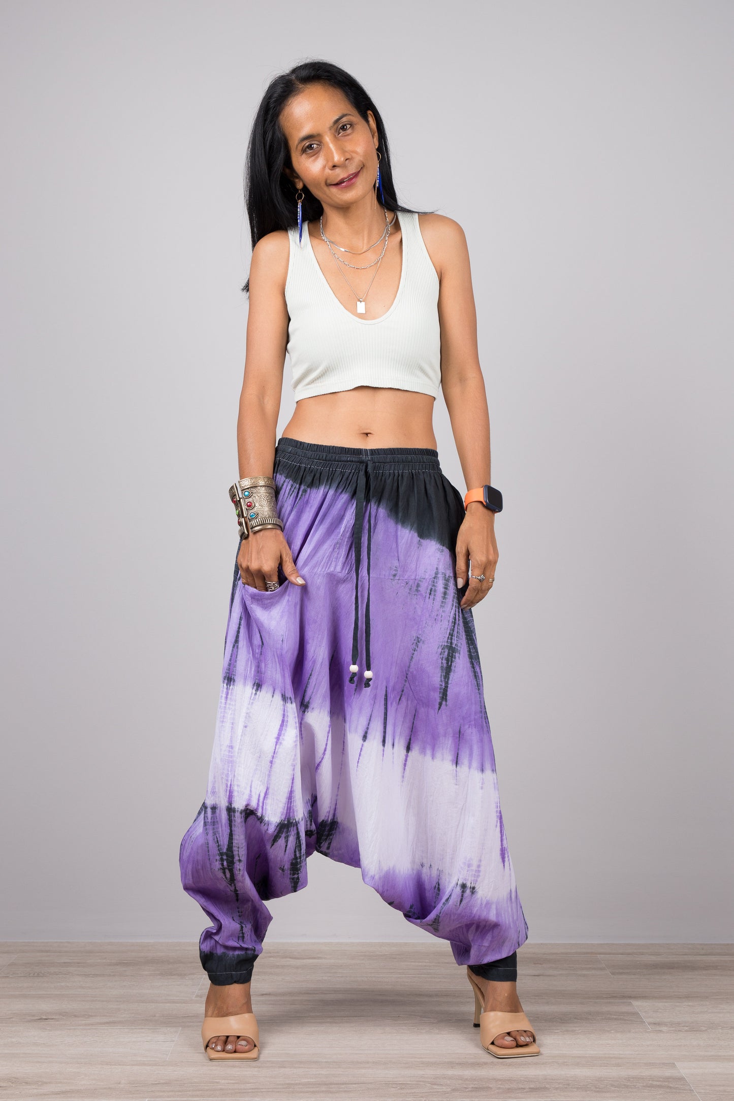 Tie dye harem pants