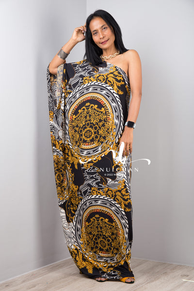 Nuichan Women's Off the shoulder boho chic maxi dress 