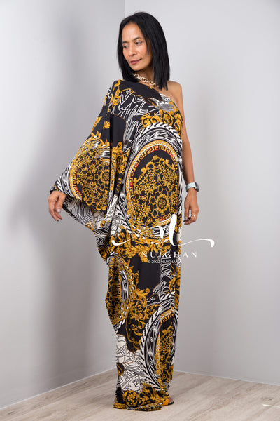 Nuichan Women's Off the shoulder boho chic maxi dress 