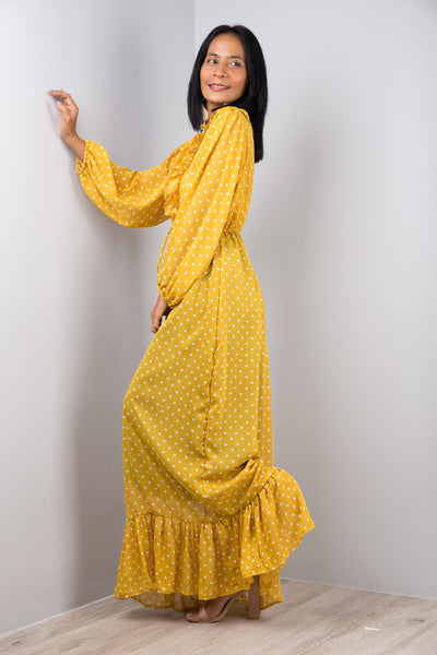 Yellow Chiffon dress