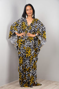 Boho Kaftan Frock Dress, Loose fit maxi dress, Resort kaftan dress
