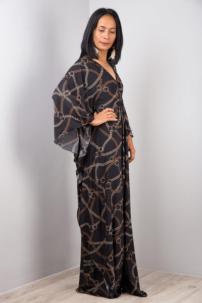 Boho Kaftan Frock Dress, Loose fit maxi dress, oversized kaftan