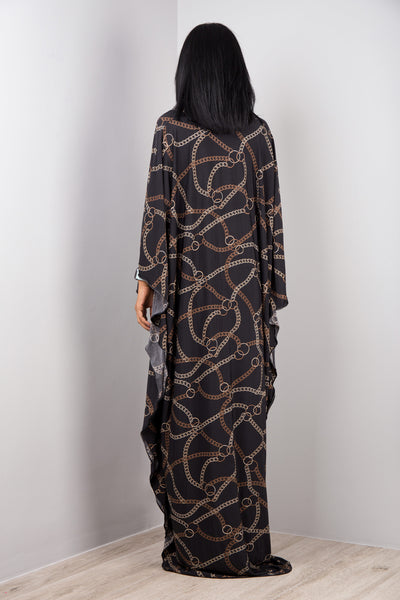 Boho Kaftan Frock Dress, Loose fit maxi dress, oversized kaftan