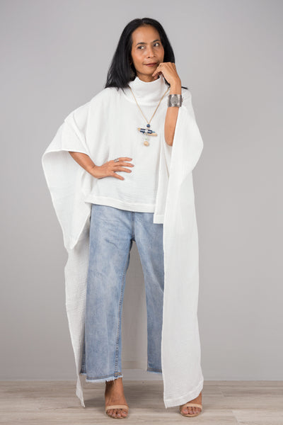 Cotton Gauze Kaftan top