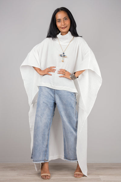 Cotton Gauze Kaftan top