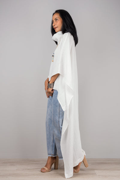 Cotton Gauze Kaftan top