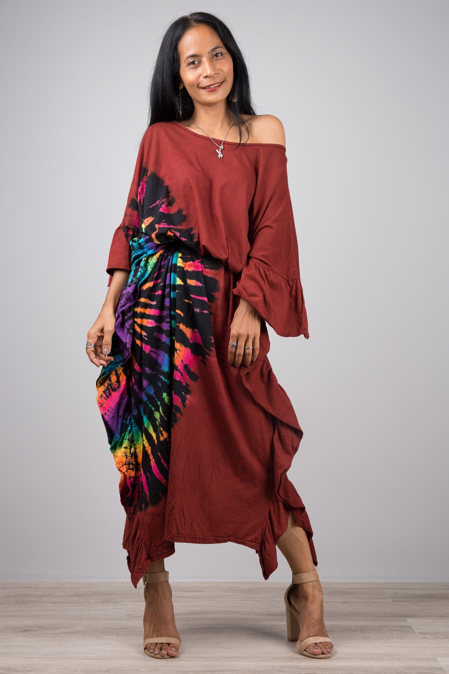 Tie dye kaftan