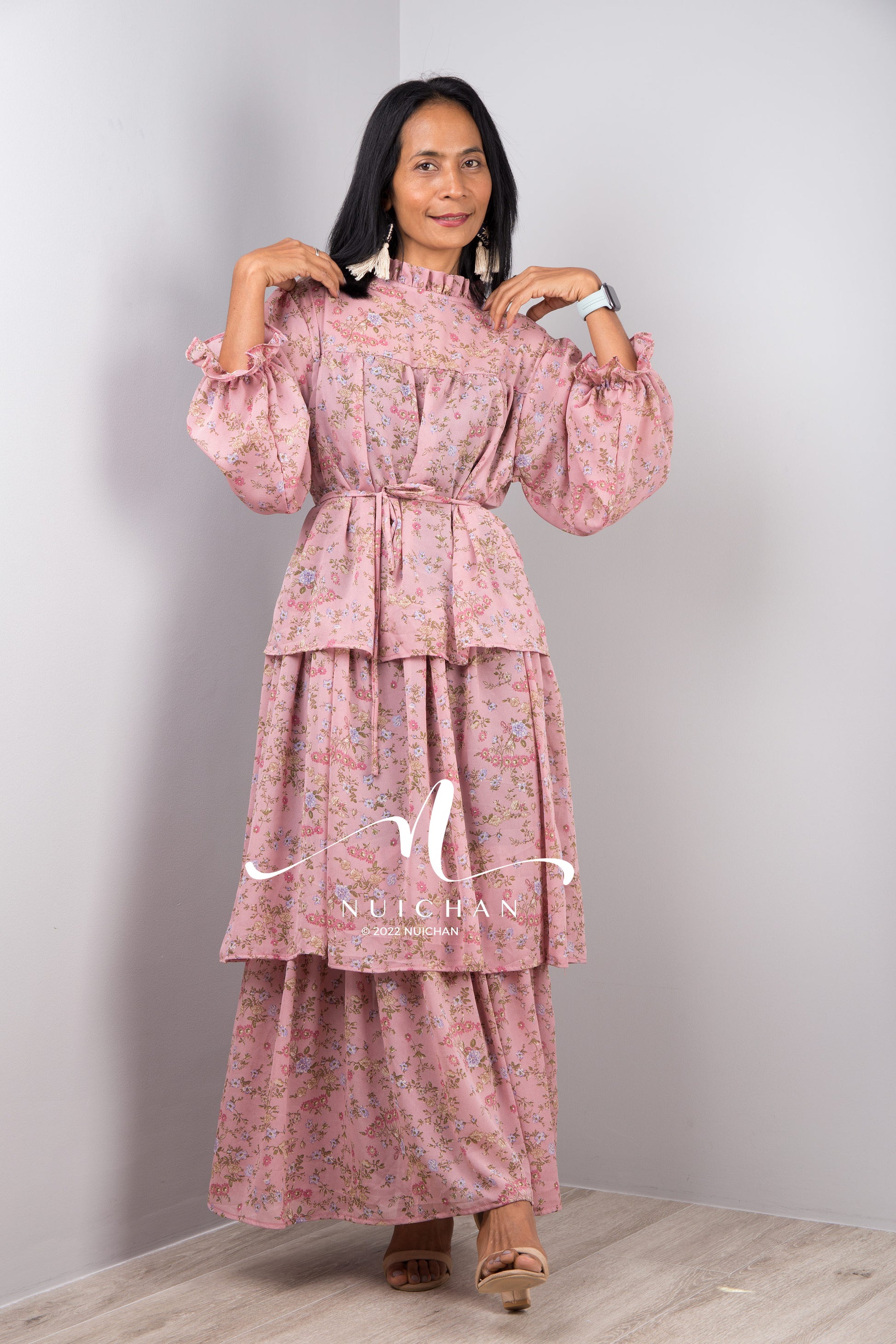 chiffon material dress Designer Dresses Ruched Built chiffon dress, Maxi chiffon dress,