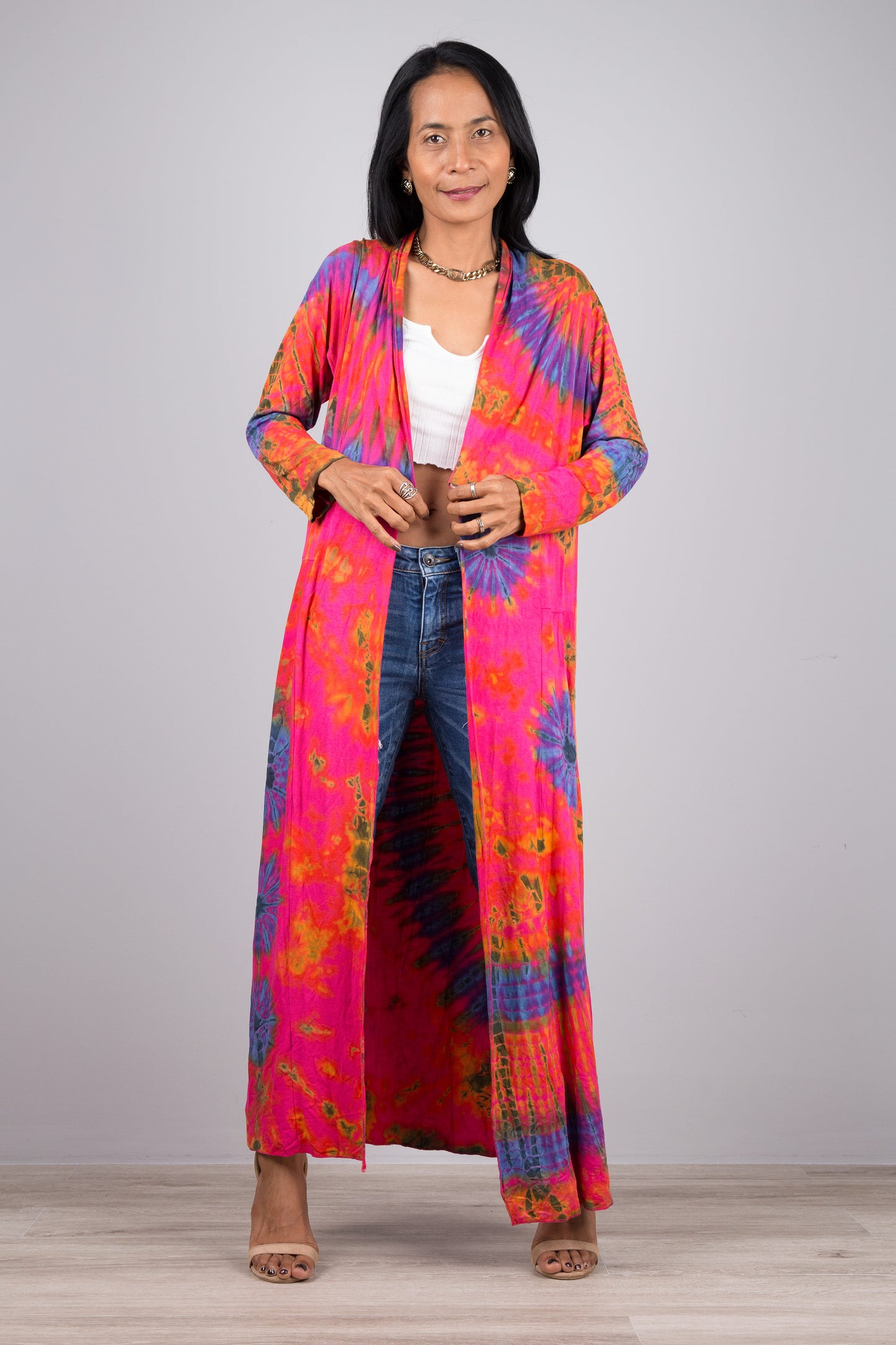 Pink Tie Dye Robe