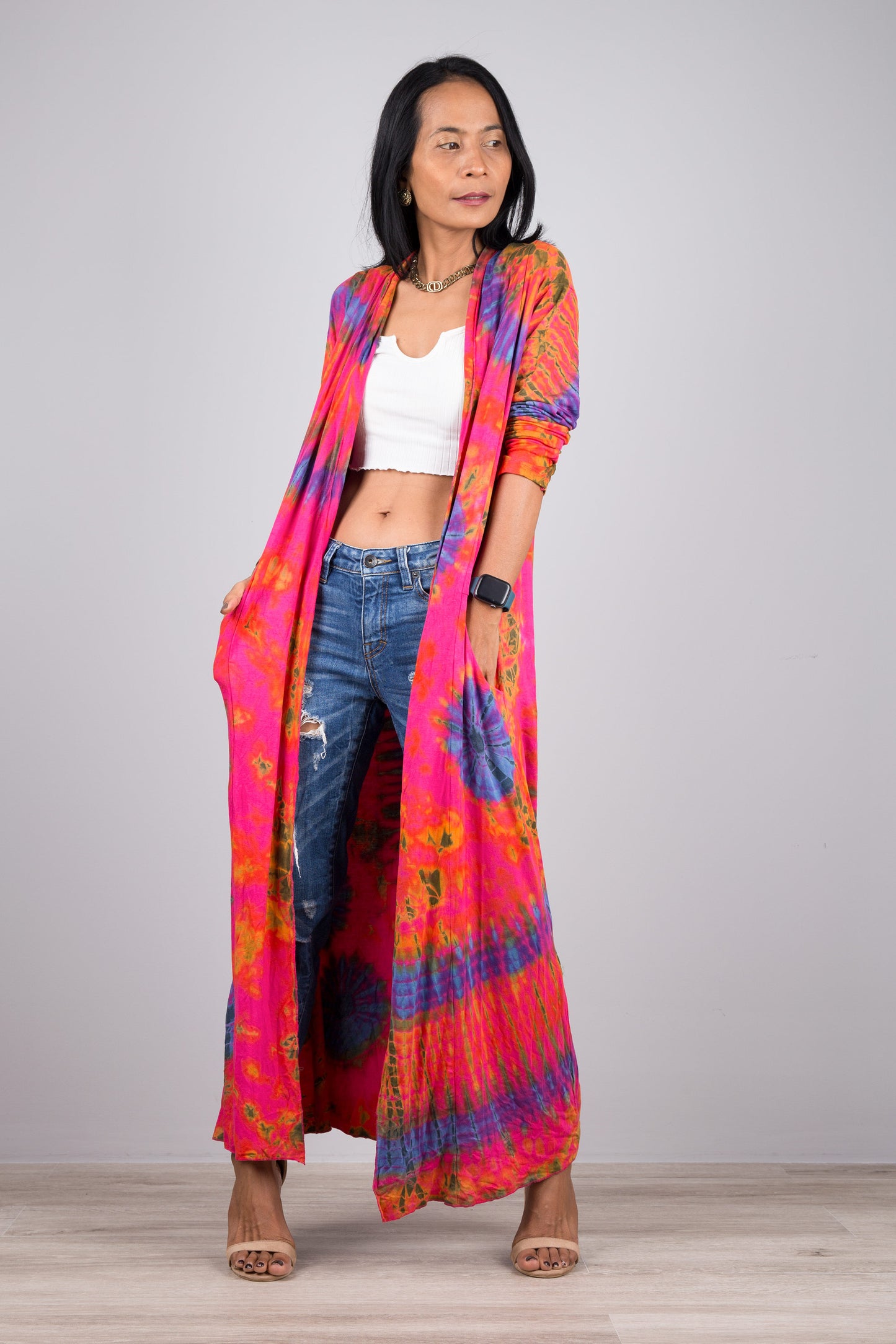 Pink Tie Dye Robe