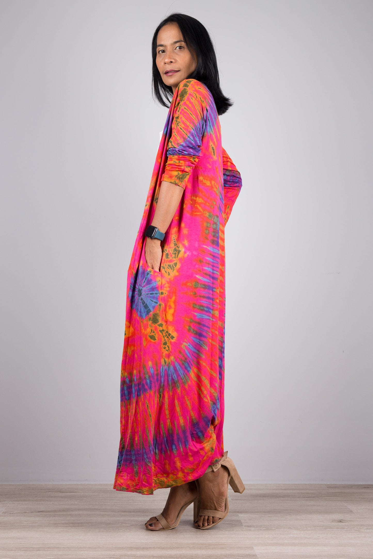 Pink Tie Dye Robe