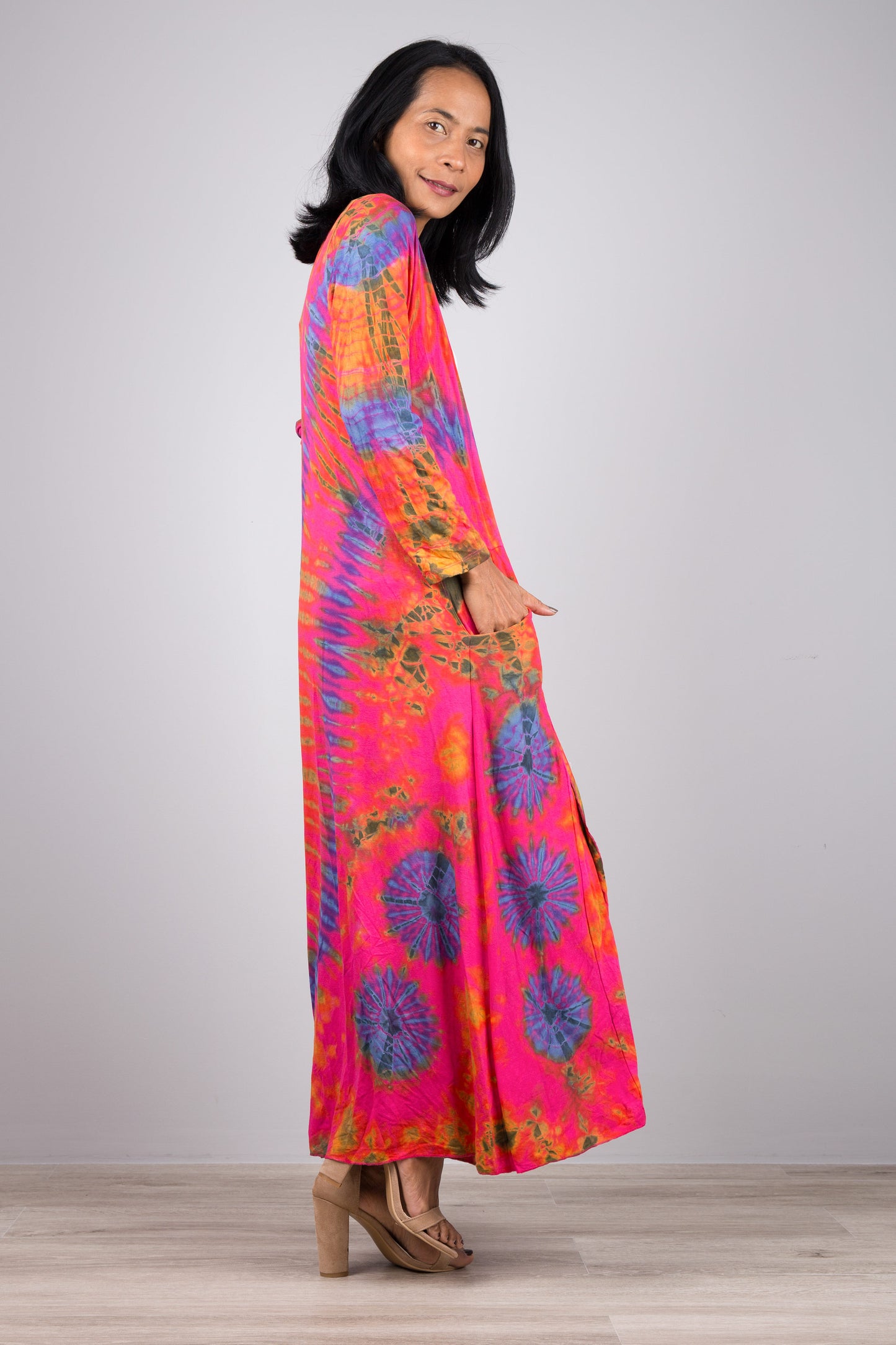 Pink Tie Dye Robe