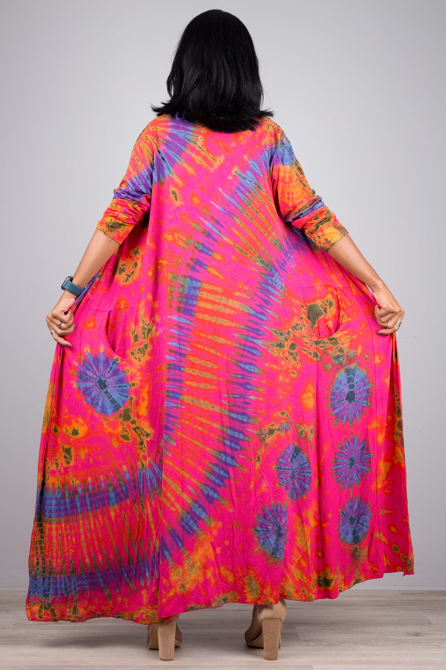 Pink Tie Dye Robe