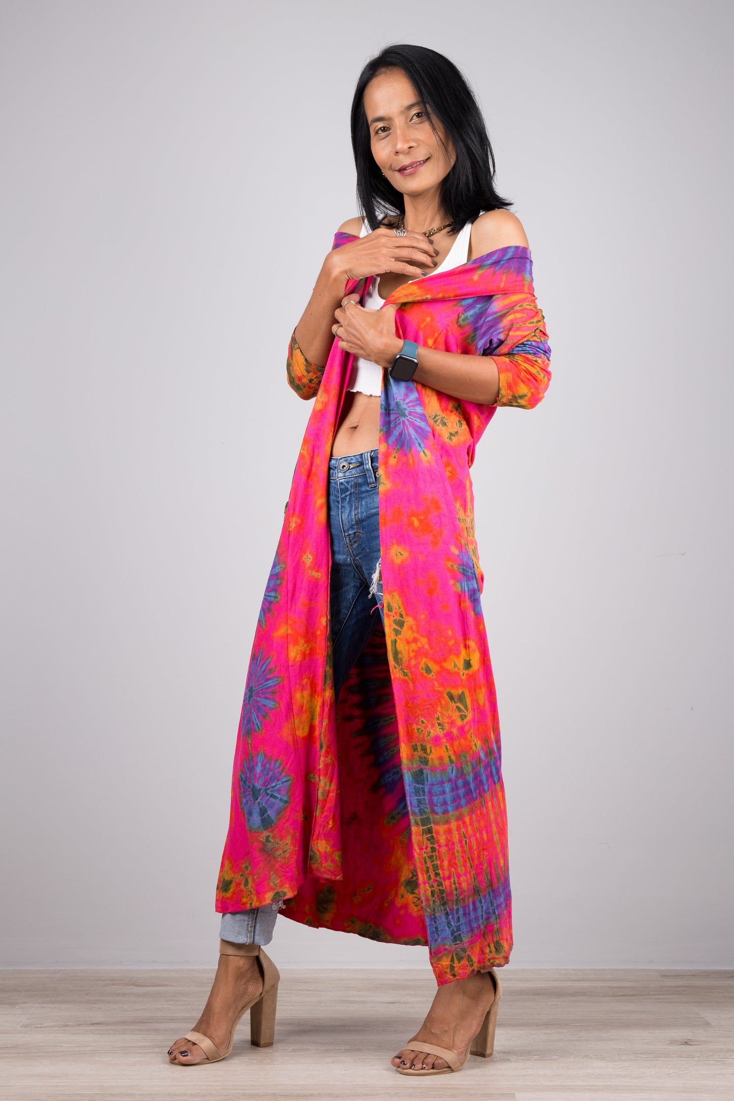 Pink Tie Dye Robe
