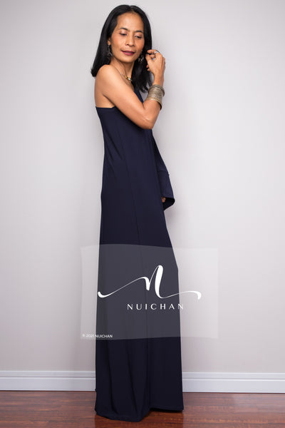 One Shoulder Dress. Asymmetric dress styles. Cocktail dress by Nuichan