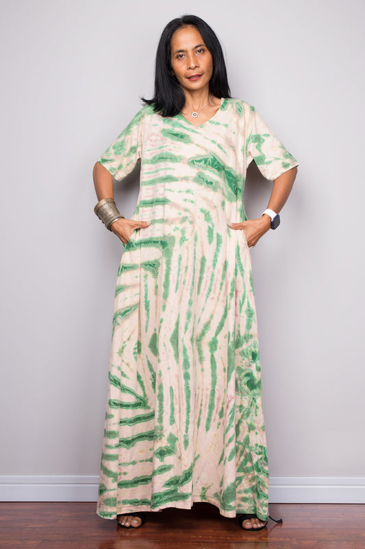 Tie dye maxi dress