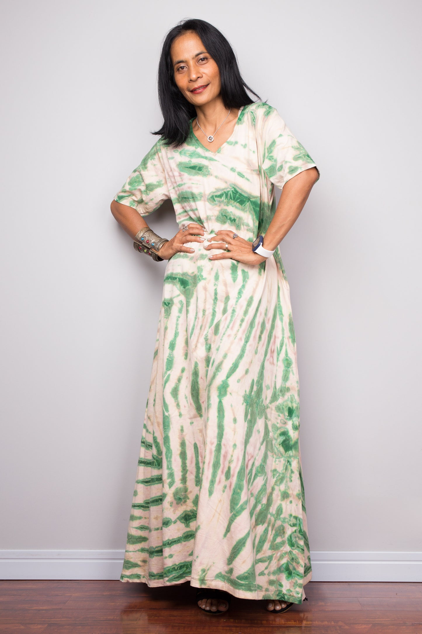 Tie dye maxi dress