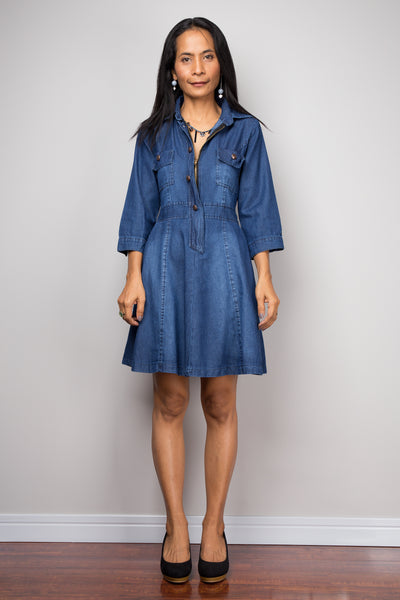 Short Denim dress, summer dress