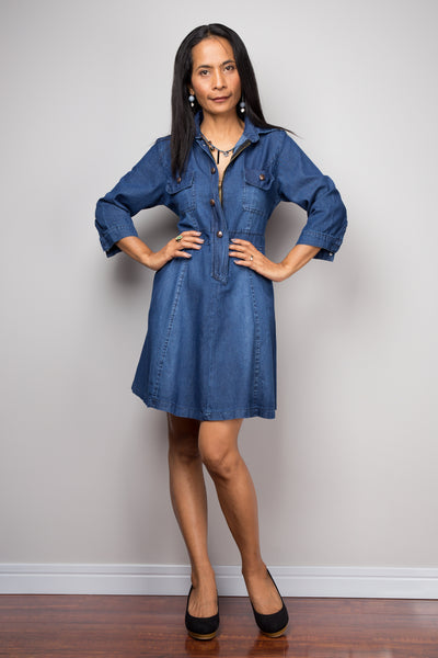 Short Denim dress, summer dress