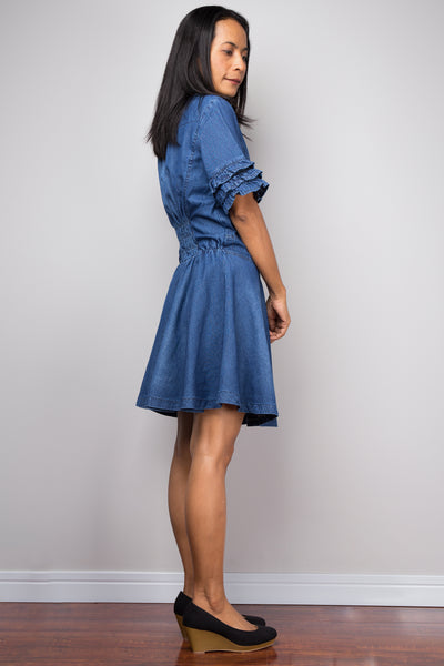 Short Denim dress, summer dress