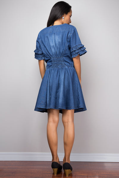 Short Denim dress, summer dress