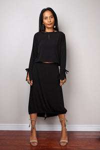 Black Two piece dress, black skirt and matching top, 2 piece set dress : Street Soul Collection no 3