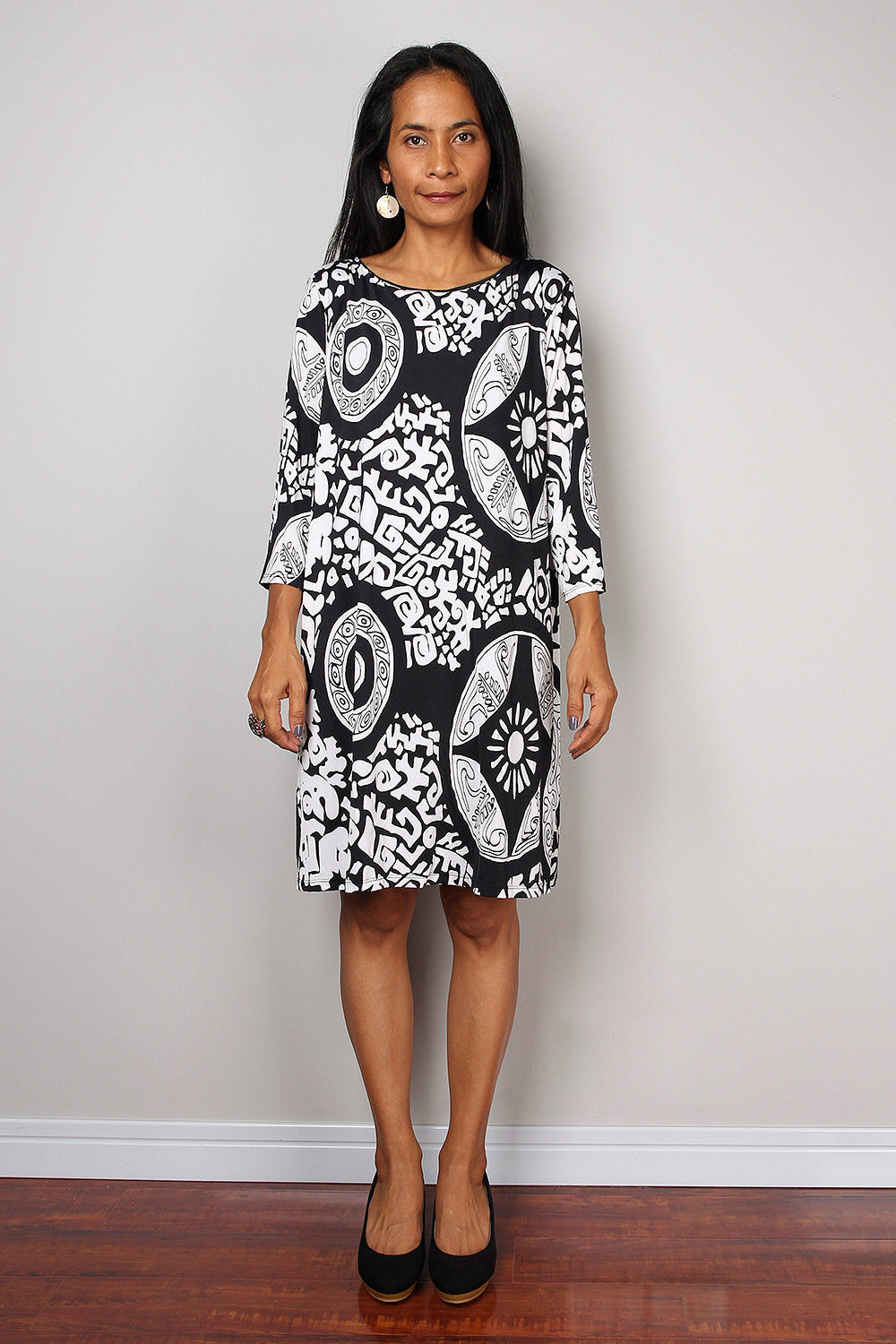 black and white casual dresses KYMIDY Girl Dress Long Sleeve Buffalo Check Plaid for Kids,2T: Clothing, Shoes & Jewelry while the bodycon cut ensures a sleek and polished look Women's Casual Loose Sundress Sleeveless