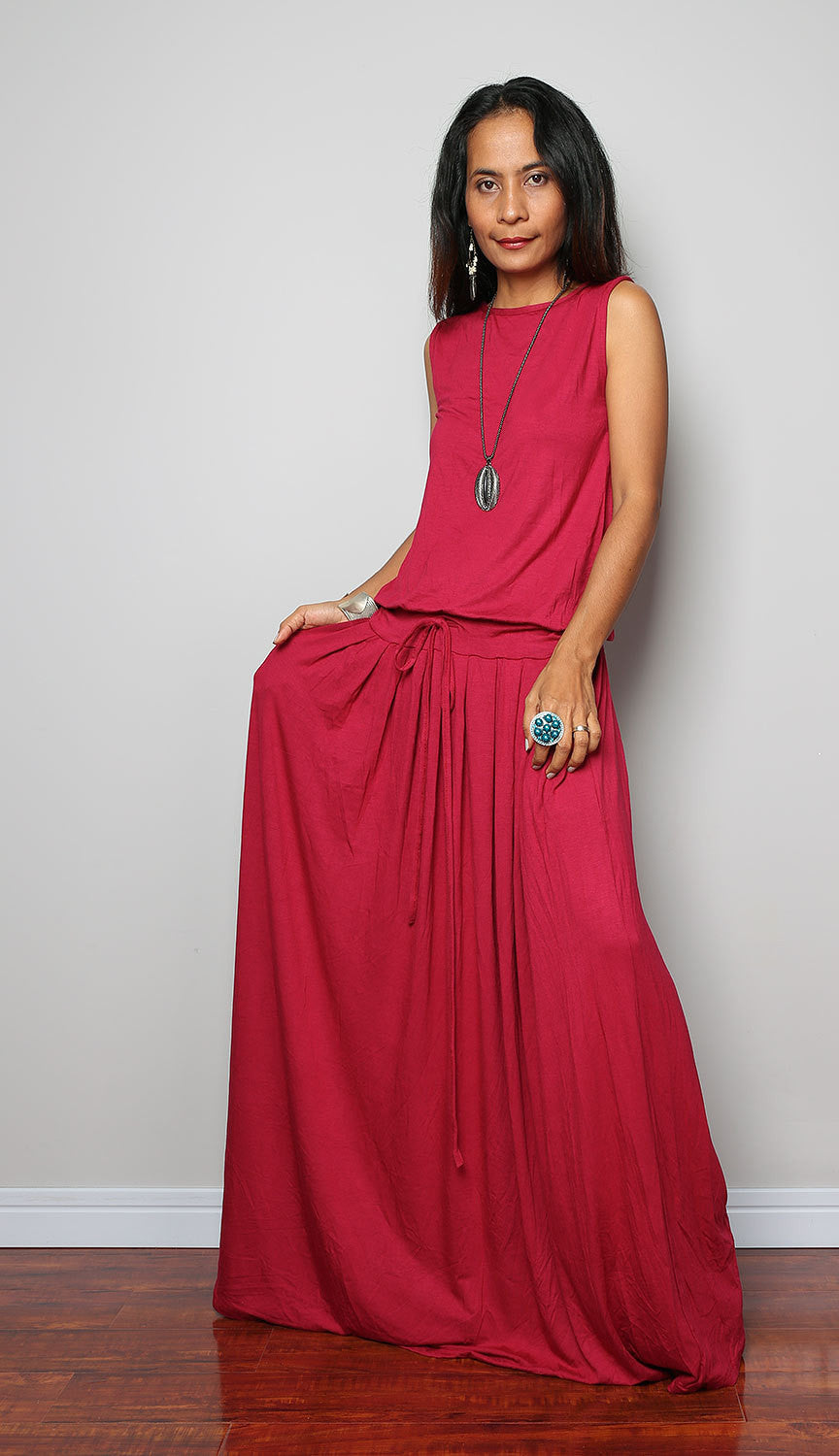 Plus size sleeveless red dress | Nuichan maxi dresses Plus size sleeveless red dress | Nuichan maxi dresses