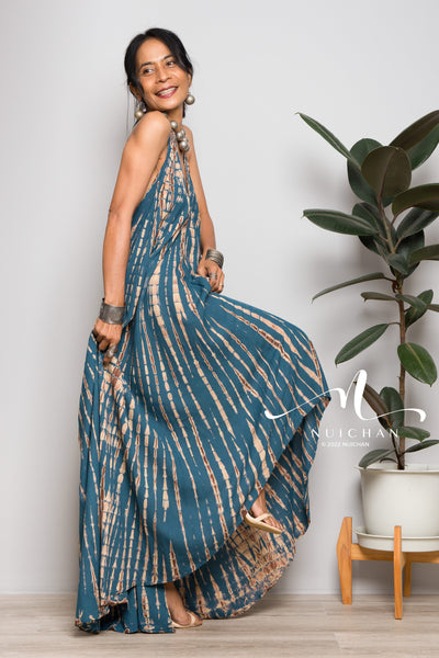 Tie dye beach dress
