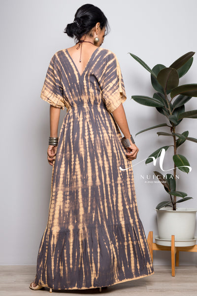 Tie dye beach dress
