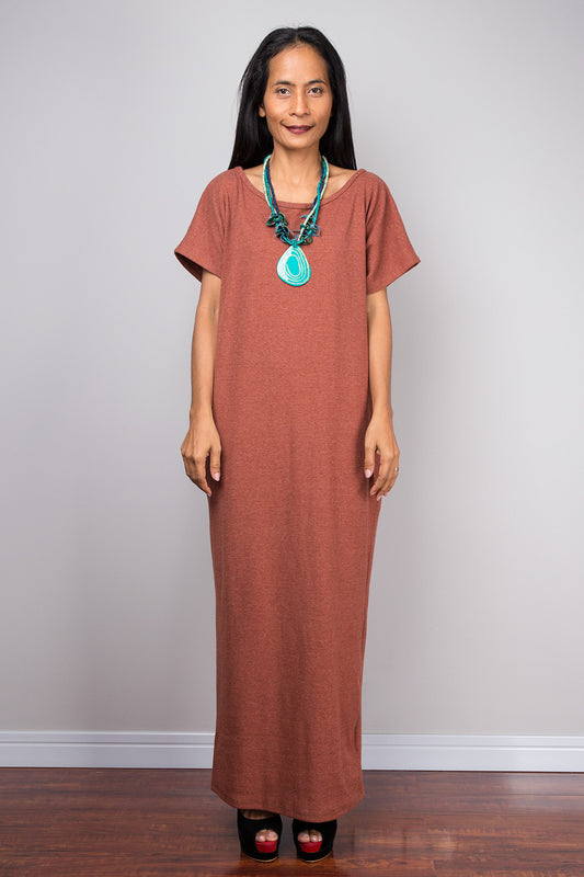 Minimalist Orange Rust Tube Dress