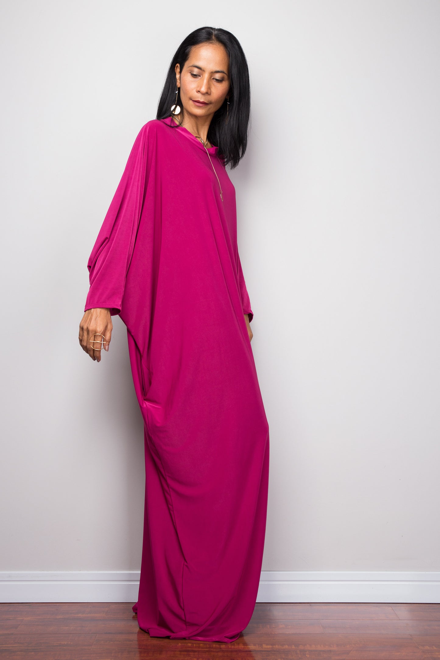 Mulberry Pink Modest Kaftan Dress