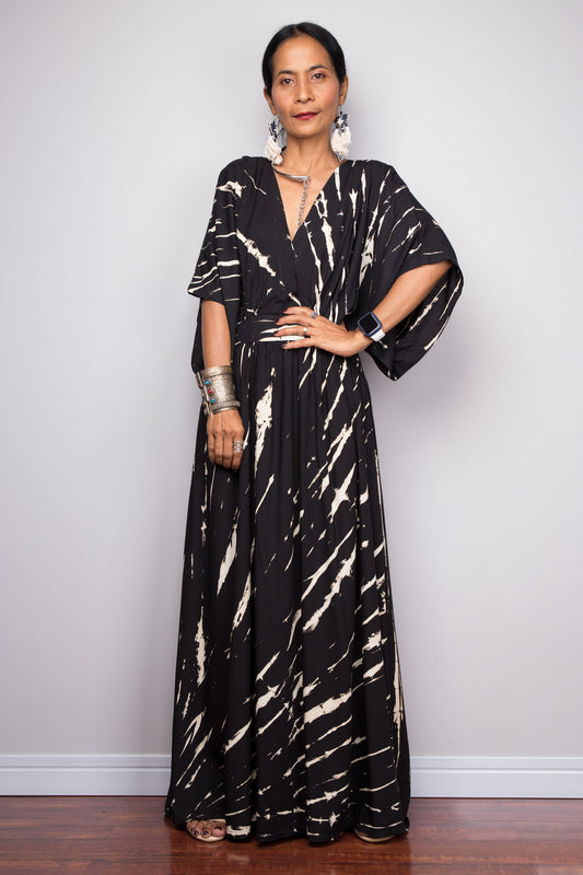 Shop Tie dye kimono kaftan dress online.  Nuichan offers vast variety of tie dye dresses