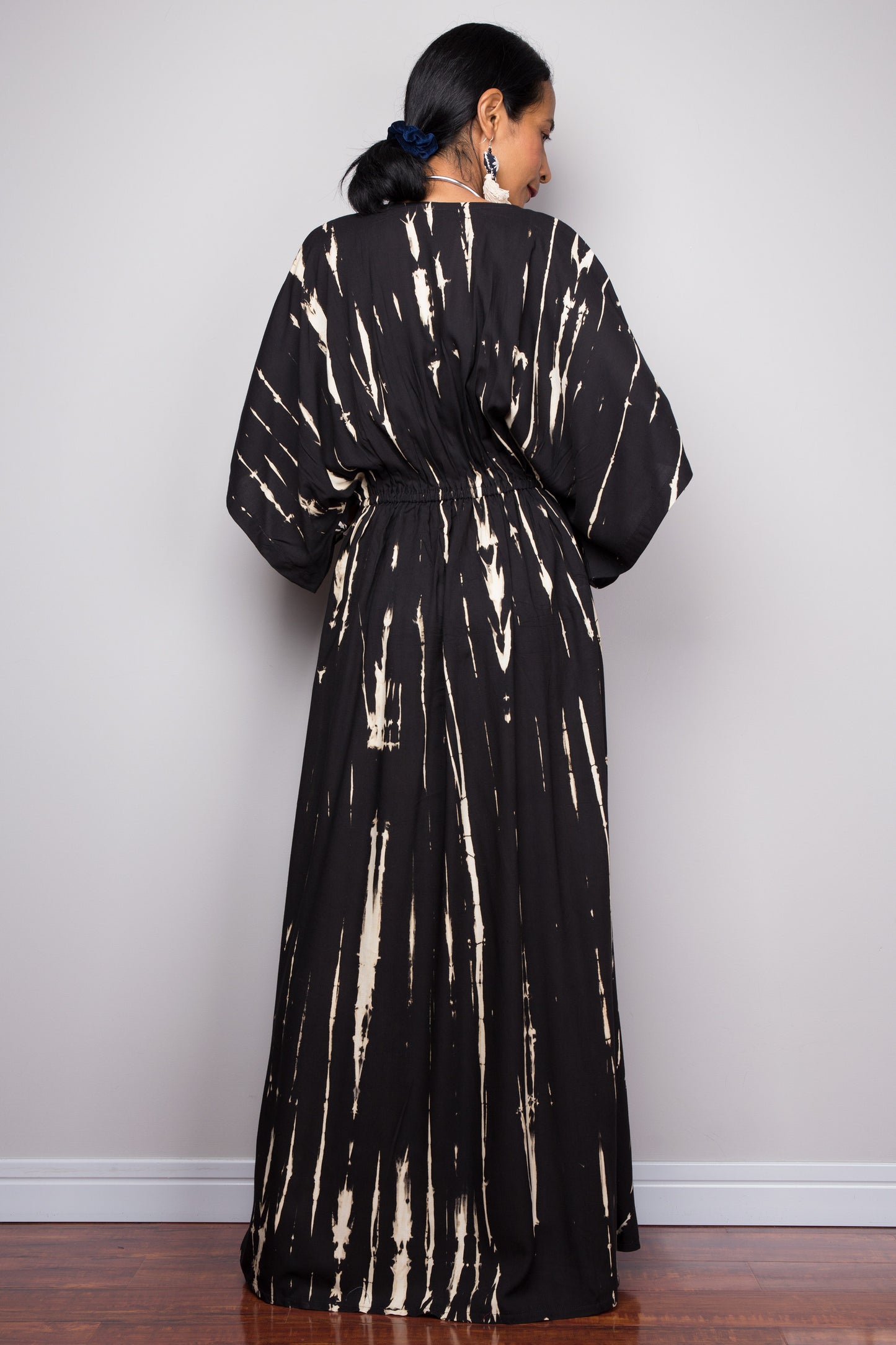 Shop Tie dye kimono kaftan dress online.  Nuichan offers vast variety of tie dye dresses
