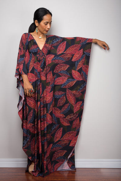 Boho kaftan dress by Nuichan.  Loose fit caftans for sale