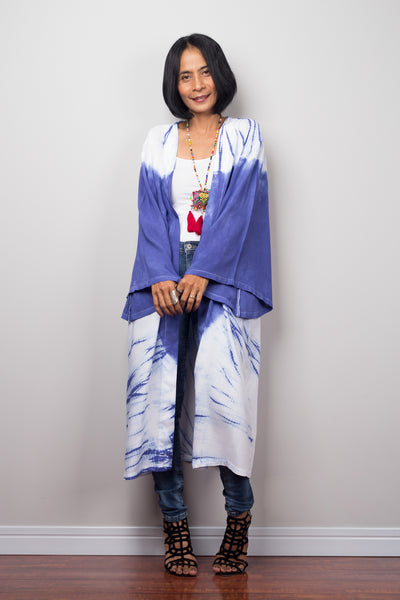Shibori tie dye cardigan by Nuichan