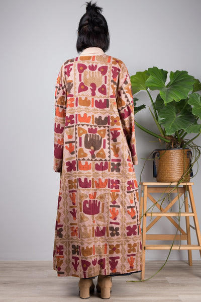 Nuichan women's open front cardigan, cotton kimono duster vest