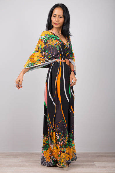 Floral kaftan dress | Buy Flower print Maxi & Midi Dresses online from Nuichan.Floral kaftan dress | Buy Flower print Maxi & Midi Dresses online from Nuichan.