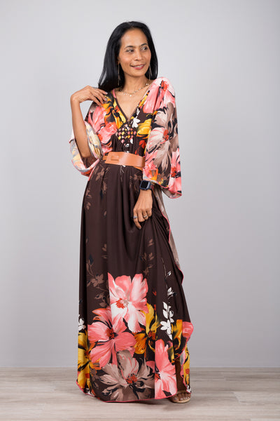 Floral Kaftan Dress
