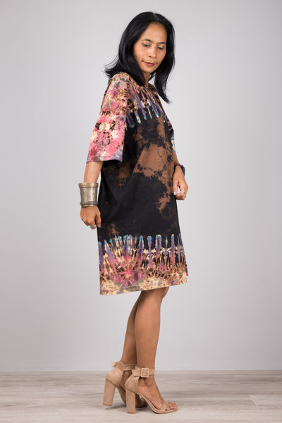 Tie dye T shirt dress