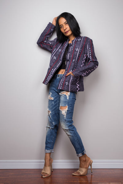 Hill tribe Crop Top Jacket | Boho Chic Crop Tops