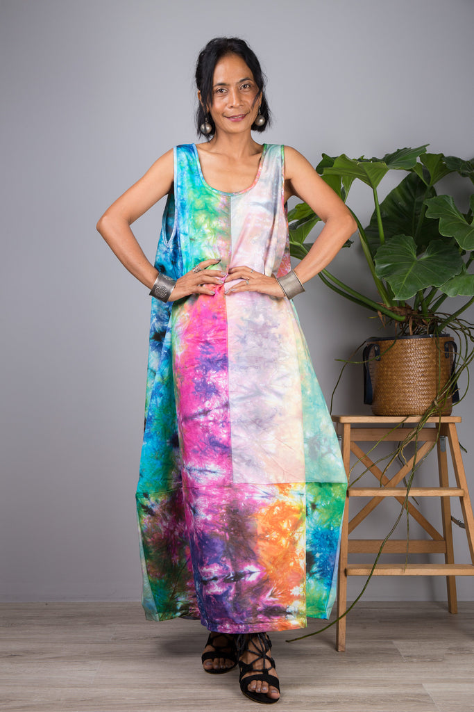 Nuichan Women s sleeveless tie dye dress. Buy hand dyed dresses online