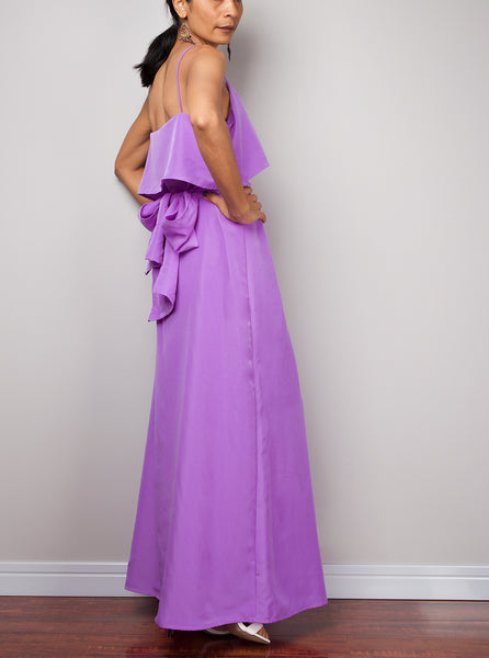 Evening dress, Halter Dress, Purple bridesmaid dress, Summer Dress