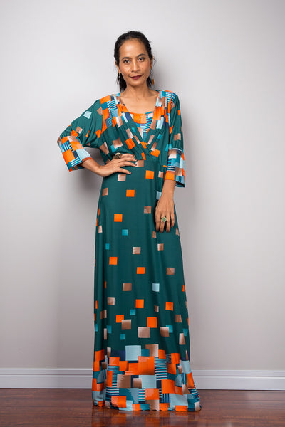 Boho Maxi Dress | Loose fit modest abaya dress