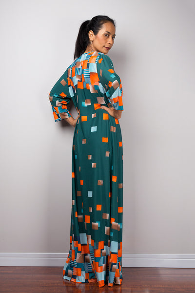 Boho Maxi Dress | Loose fit modest abaya dress