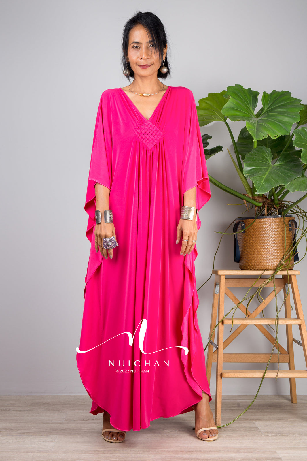 Noir Wild Kaftan Mini Dress