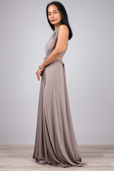 Taupe Convertible Dress