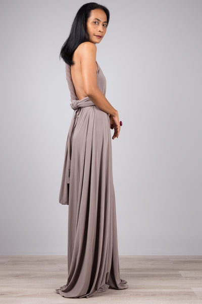 Taupe Convertible Dress