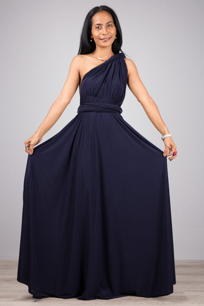 Popular Blue Convertible dresses online. Multi wrap dress by Nuichan